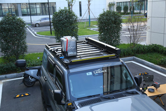 Sistema de extensión de los bastidores de techo del modelo de automóvil Toyota Jeep Nissan con escalera lateral y toldo
