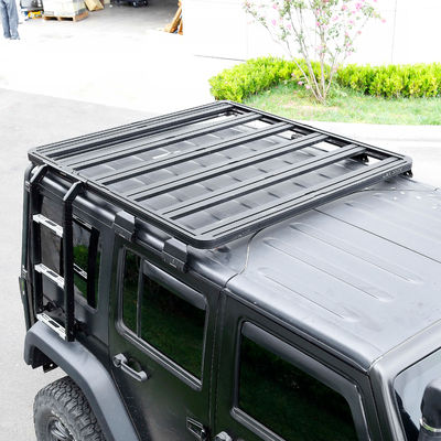 Muebles para el techo de aleación de aluminio negro para Jeep Wrangler JK Universal Design