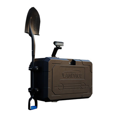 Puerta trasera de aluminio fuera de la carretera Jeep Caja de almacenamiento exterior para el tanque 300 BJ40 con montura trasera