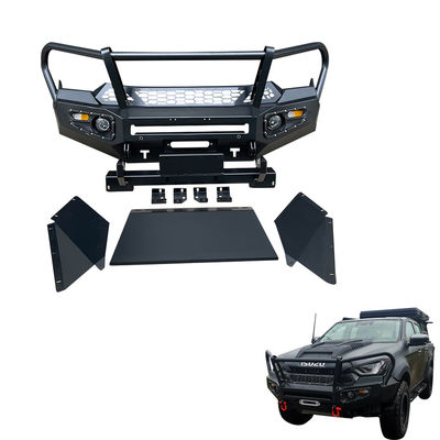Instalar el agujero del auto original fuera de la carretera acero de trabajo pesado guinda de protección para ISUZU Dmax