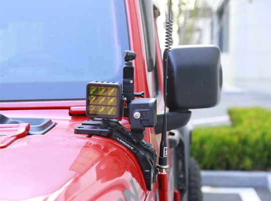 Brackets de montaje ligeros Wrangler 2016-2018 con construcción de aluminio mecanizada por CNC