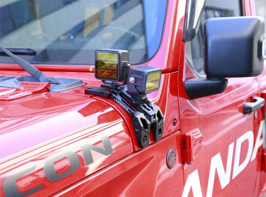 JEEP 2021- Brackets de montaje ligero Wrangler mecanizados CNC con aleación de aluminio duradero