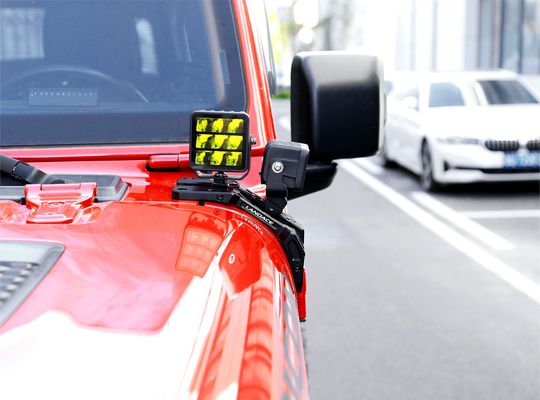Brackets de montaje de luz de niebla para Jeep Wrangler JL con tecnología de mecanizado CNC