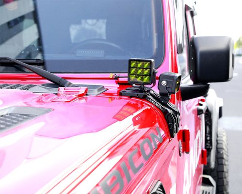 Accesorios exteriores de vehículos 4x4 Brackets de montaje ligero mecanizados CNC para Jeep Wrangler