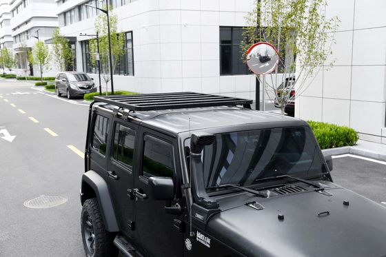 20 kg G.W. Revestido en polvo negro personalizado de techo de coche portador de equipaje para actividades de campamento