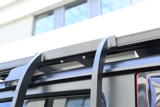 JEEP Car Fitment Escalera de techo de aluminio negro para entornos desafiantes