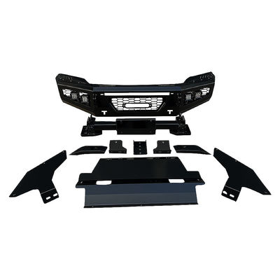 Bombo delantero recubierto de polvo para Toyota Hilux Kit de carrocería de acero Bull Bar para 4x4 Off Road