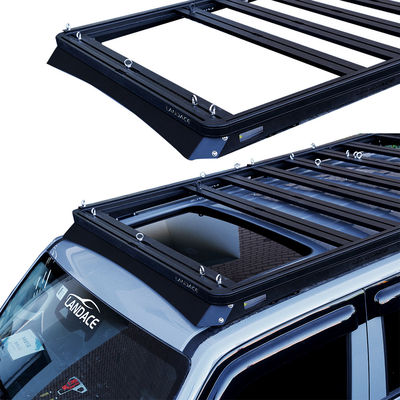 Cubo de equipaje negro 4X4 de aleación de aluminio de perfil bajo 300 accesorios bastidor de trenes de techo para GWM
