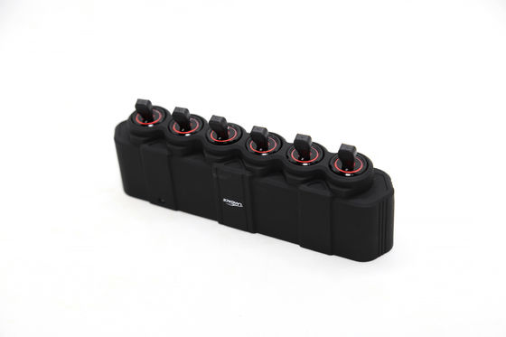 Montar el bastidor de techo Universal Control de luz de automóvil fuera de carretera inalámbrico 6 Gang Panel de interruptores de automóviles Sistema de relé electrónico