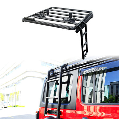 Accesorios universales 4x4 todoterreno Jeep Wrangler JL Roof Rack Escalera lateral montada