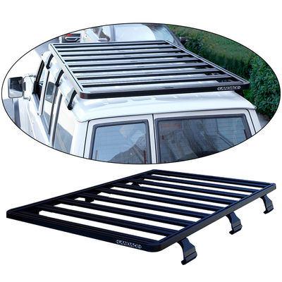 23.5KG Cesta de techo de aleación de aluminio para Nissan Patrol Y60 4X4 Roof Racks en negro