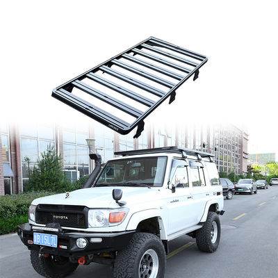 Off Road Land Cruiser LC76 Serie 4x4 Montado en el techo en negro AL6063 SS304 para Toyota