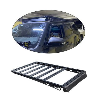 Proceso de corte por láser de aluminio negro de la canasta de techo para 4Runner Car Top Cargo Carrier