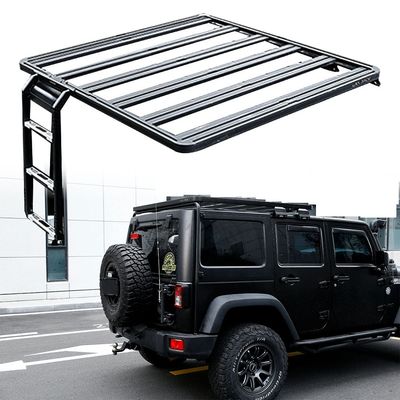 Escalera de un solo lado personalizada para Jeep Wrangler JK Side Door Ladder Retrofit Kit Q235-8