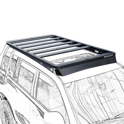 Racks de techo de aluminio 4x4 personalizados para LC150 perfecto para aventuras al aire libre