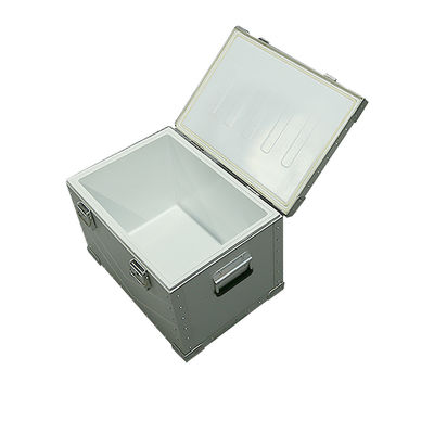 Caja de herramientas de acampada de aleación de aluminio rojo para aventuras de camión fuera de la carretera
