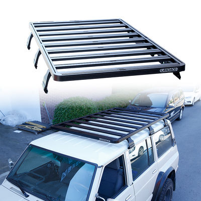 Techo de aluminio Cargo de acampada Universal SUV Techo de estantería con capa de E-Pulver Coat Finish