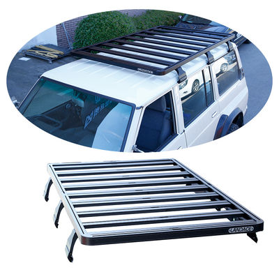 Techo de aluminio Cargo de acampada Universal SUV Techo de estantería con capa de E-Pulver Coat Finish