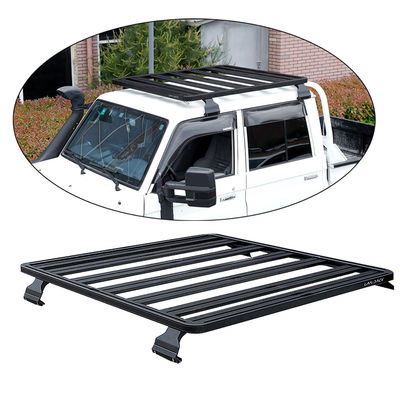Camioneta de recogida de aleación de aluminio 4x4 Black Powder Coated Roof Racks Cestas Diseño duradero