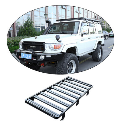 Solución de colocación del techo de vehículos todoterreno de aleación de aluminio negro para LC76