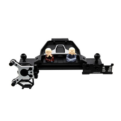 Bracket de consola central de aleación de aluminio negro para JEEP 4x4 Accesorios interiores todoterreno