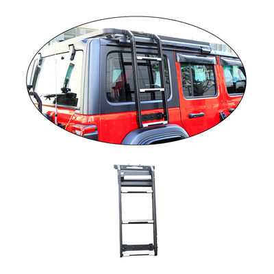 4x4 Accesorios exteriores del vehículo Escalera de acceso al techo lateral negro para 18-23 Wrangler Rubicon Jeep
