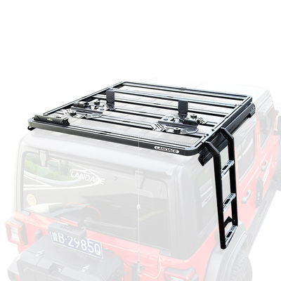 4x4 Accesorios exteriores del vehículo Escalera de acceso al techo lateral negro para 18-23 Wrangler Rubicon Jeep