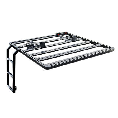 Escalera lateral para todo terreno 4x4 recubierta en polvo para plataforma plana universal