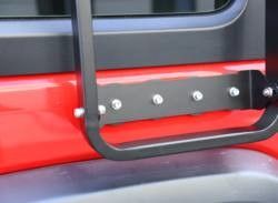 Escalera lateral revestida de electróforesis y polvo resistente a los rayos UV para Jeep Wrangler JL JK