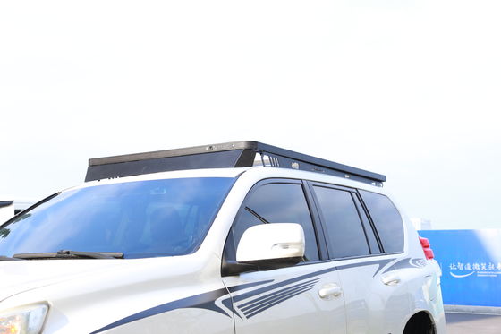 Plataforma plana de aluminio con recubrimiento de polvo negro para el diseño del sistema de bastidores de techo 4Runner