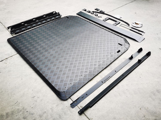 4x4 negro pickup con techo plano de aluminio tapa dura tapa de tono para Toyota Tacoma 5 años