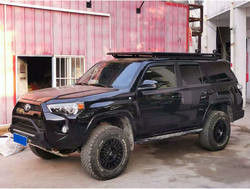 Kit de amortiguador negro frontal personalizado para Toyota 4runner con porta neumáticos y soporte de jerrycan