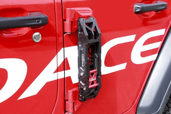 Escalera de puerta lateral de aleación de aluminio internacional negra para Jeep Wrangler High- Negro