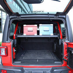 JEEP Wrangler JL Estante de almacenamiento de carga interior con mesa de aleación de aluminio OEM Manufactura