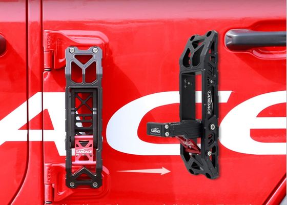 2018-2022 Wrangler Plata Negro Plegable de Carro Puerta lateral Pedal de pie Peg Soporte Paso lateral