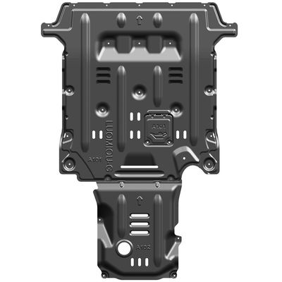 Protección del motor Alfa Romeo Giulia con placa de deslizamiento de aleación de aluminio y magnesio en negro