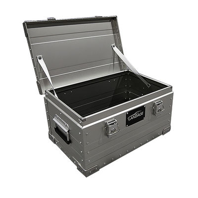 Caja de aluminio montada en el vehículo de acampada de plata de aluminio caja de chuck
