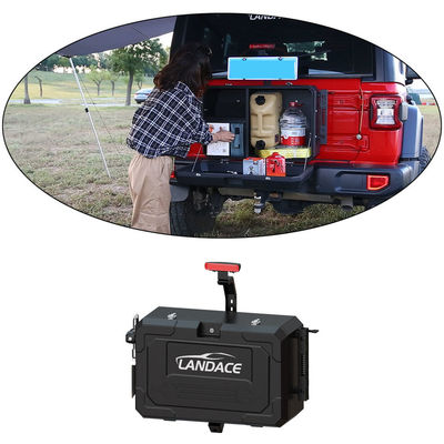 Wrangler JL Off Road Jeep Aluminio puerta trasera de la caja de almacenamiento exterior tamaño 700x450x317mm