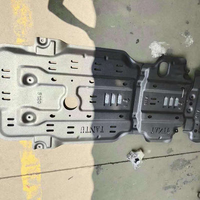 Toyota Tundra 5.0mm Chasis de protección del motor de cubierta de barro de la placa de patinaje en pintura negra
