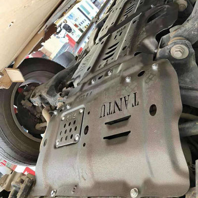 Toyota Tundra 5.0mm Chasis de protección del motor de cubierta de barro de la placa de patinaje en pintura negra