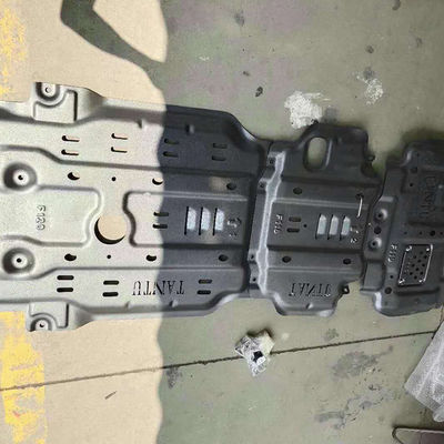 Pintura negra placa de protección del chasis de 5,0 mm para el vehículo pesado Toyota Tundra 2018-2019