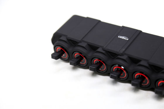 Sistema de relé electrónico con caja de control de circuito, caja de relé de fusibles a prueba de agua, cableado, etiquetas adhesivas