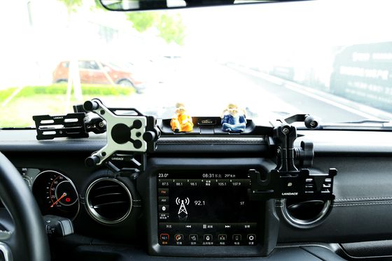 Finitura de anodizado duro Portador de teléfono móvil para Jeep