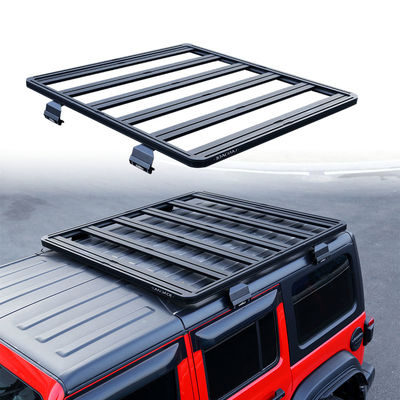 SUS304 Montaje de techo de aleación de aluminio Universal Wrangler Jk 4X4 Estantes de techo de automóviles para Jeep