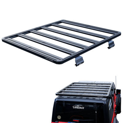 Accesorios para vehículos todoterreno 4x4 Roof negro Muelle de equipaje para Wrangler Ampliar el espacio de almacenamiento