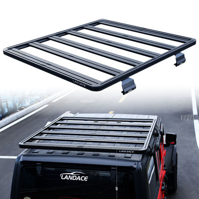 Accesorios para vehículos todoterreno 4x4 Roof negro Muelle de equipaje para Wrangler Ampliar el espacio de almacenamiento