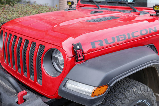 JEEP Wrangler JL Gladiator Fuera de carretera Vehículo de aluminio de aleación de capó cerraduras de bloqueo 133 * 56 * 42mm