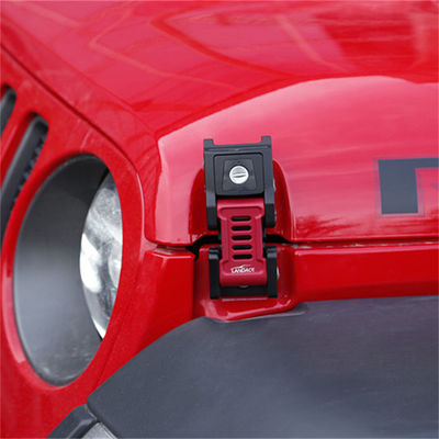 JEEP Wrangler JL Gladiator Fuera de carretera Vehículo de aluminio de aleación de capó cerraduras de bloqueo 133 * 56 * 42mm