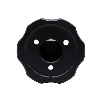 74*74*30mm Capa de base de antena de aleación de aluminio negro primaria para Jeep Wrangler JL JK
