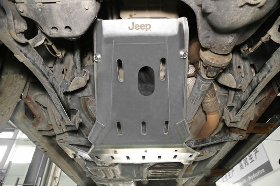 Jeep Wrangler JL JK 4x4 de aleación de aluminio bajo el motor Protección de protección placa de deslizamiento negro